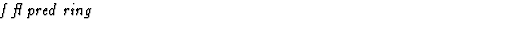 $\textstyle\parbox{\pboxargslen}{\em f fl pred ring \/}$