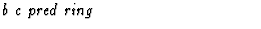 $\textstyle\parbox{\pboxargslen}{\em b c pred ring \/}$