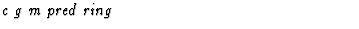 $\textstyle\parbox{\pboxargslen}{\em c g m pred ring \/}$