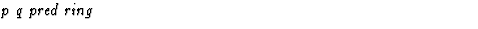 $\textstyle\parbox{\pboxargslen}{\em p q pred ring \/}$